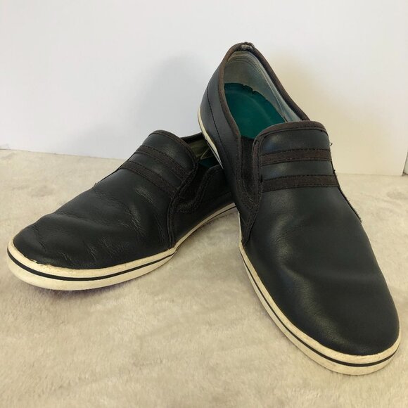 FIVE FOUR Los Angeles Navy Leather Slip On Shoes Men's Size 9 - Picture 1 of 15